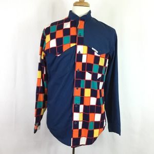 Mo Betta 90s Colorblock Western Shirt Mens